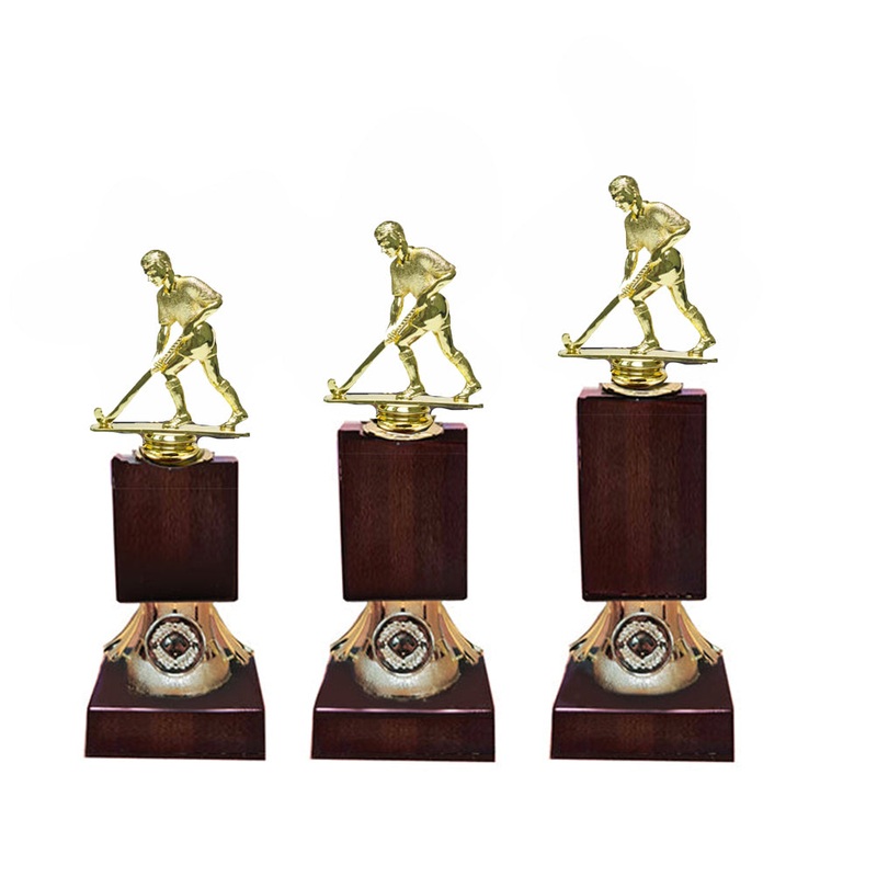 BROWN TOWER RISERS – HOCKEY – (SELECT YOUR FIGURINE)