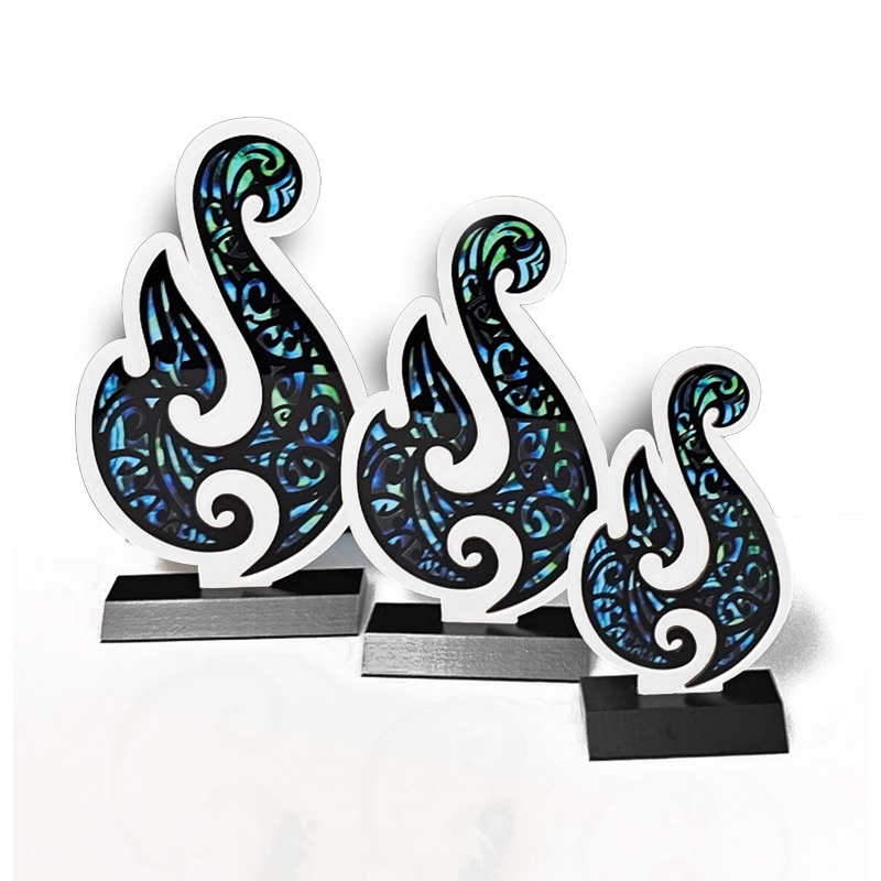 ACRYLIC Hei Matau|S-200MM $59|M-260MM $69|L-300MM $85|NONE|INCLUDES FREE GOLD/SILVER PLAQUE