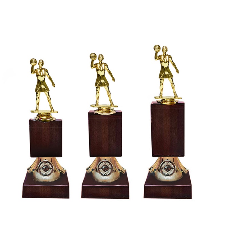 BROWN TOWER RISERS – NETBALL – (SELECT YOUR FIGURINE)