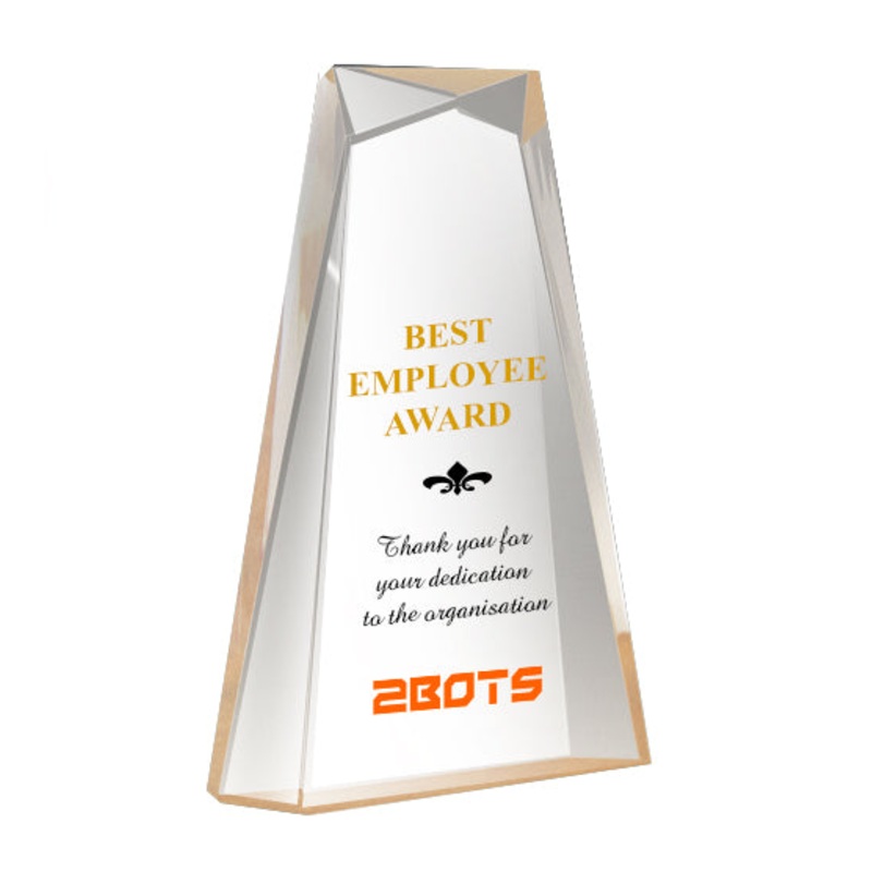 GOLD TOWER AWARD|GOLD S – 160MM $85.00|GOLD M – 200MM $115.00|GOLD L – 240MM $145.00|ARTWORK $10|LASER $40|UV PRINT IN COLOUR $45