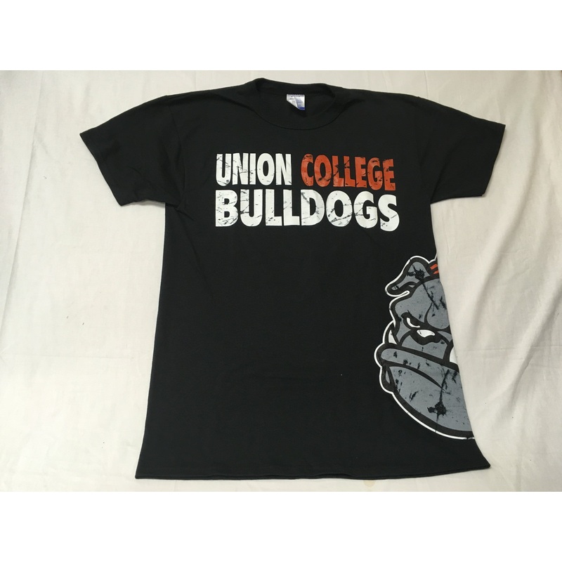 Black Distressed Bulldog Tee|small|medium|large|Xlarge|2XLarge|3XLarge