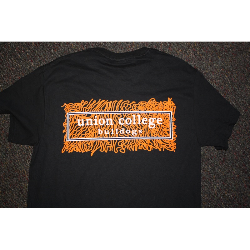 Black and Orange Union Frame Tee