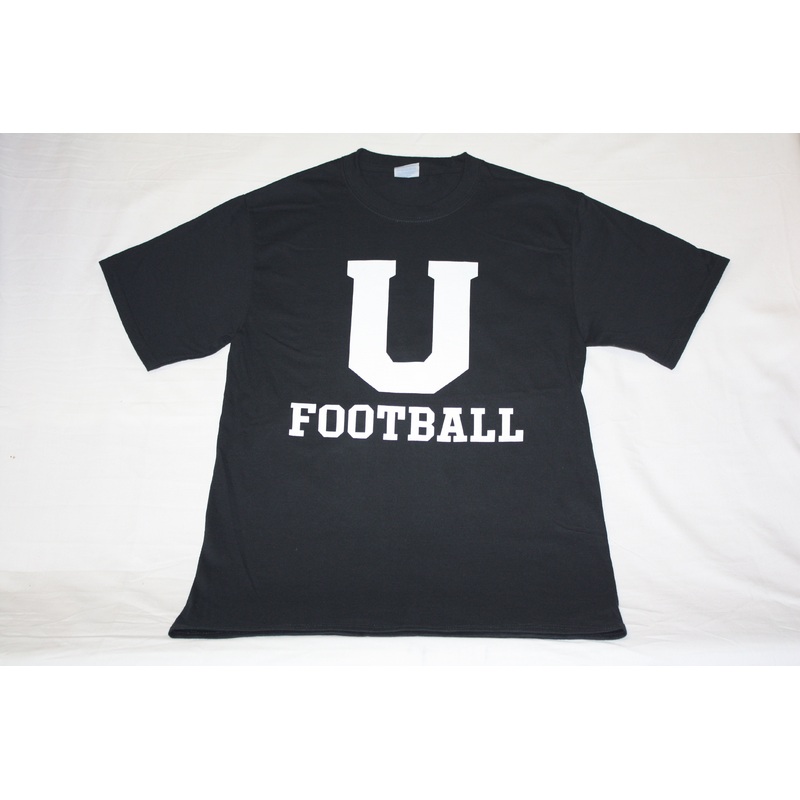 Jet Black U Football|Small|Medium|Large|XLarge|2XLarge|3XLarge|XLargeTall|2XLargeTall|3XLargeTall|4XLargeTall