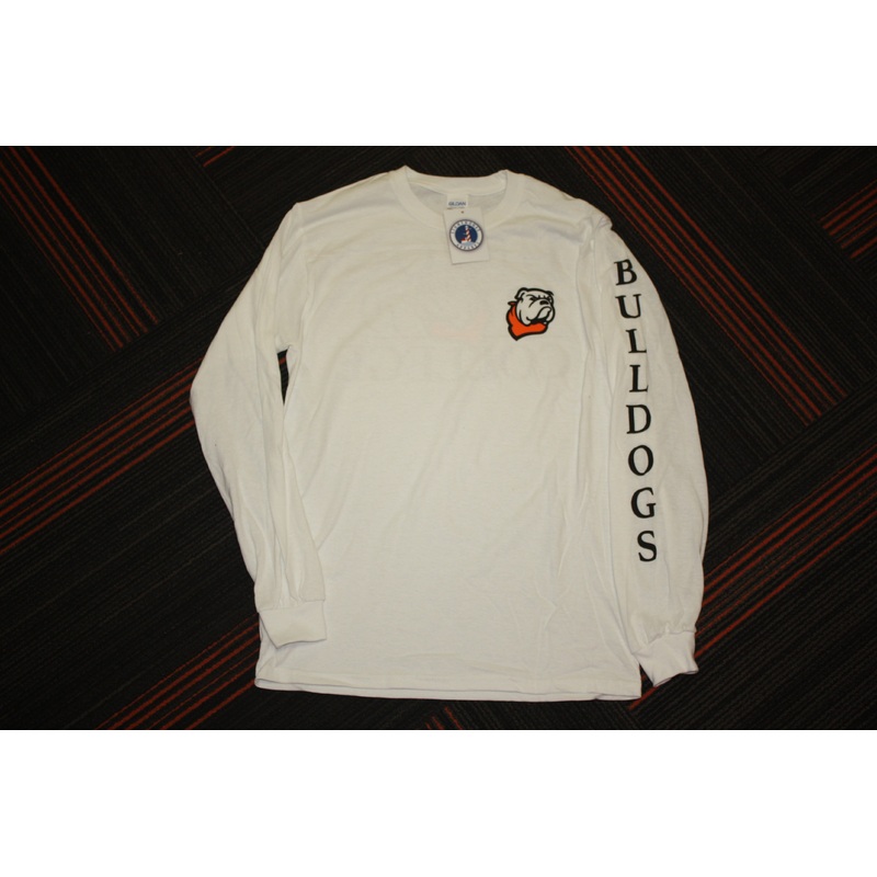 White LST w/ Bulldog Head Logo