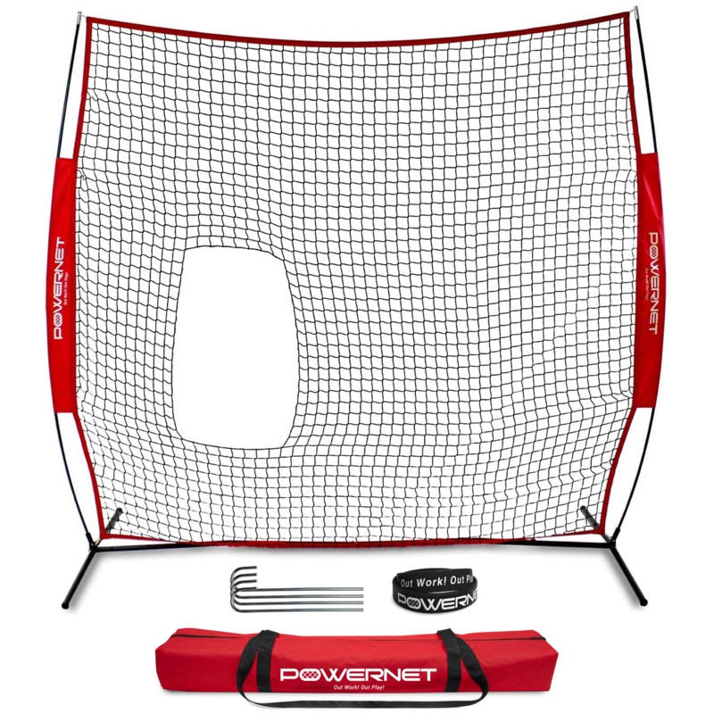 7×7 FT Pitch-Thru Protection Training Screen for Softball