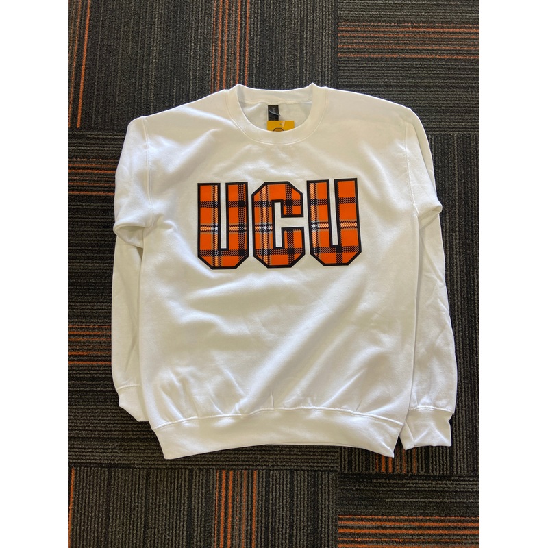 Fleece Crewneck w/ Flannel Print UCU
