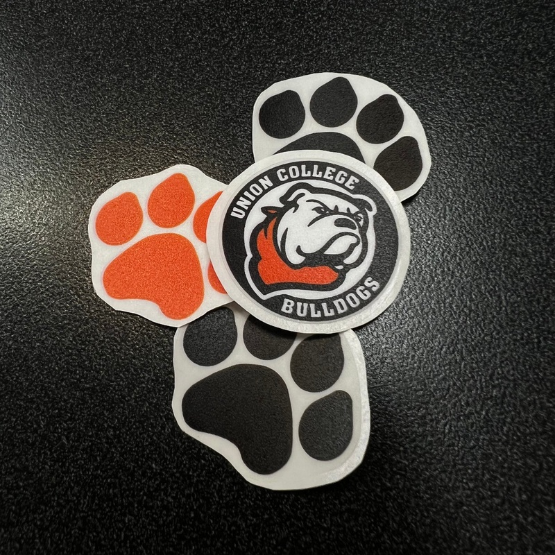 Waterless Game Day Tattoos|Circle Logo|Orange Paw Print|Black Paw Print