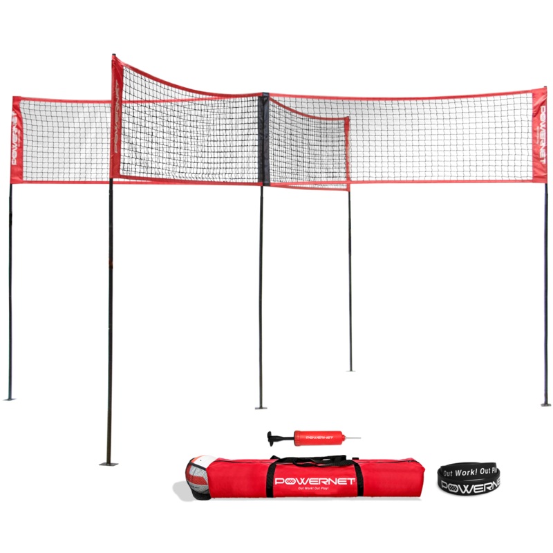 Four Square Volleyball Training Net Game