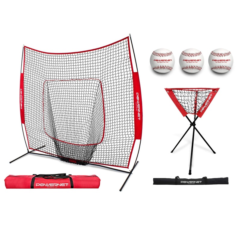 Practice Net 7×7 Baseball Bundle