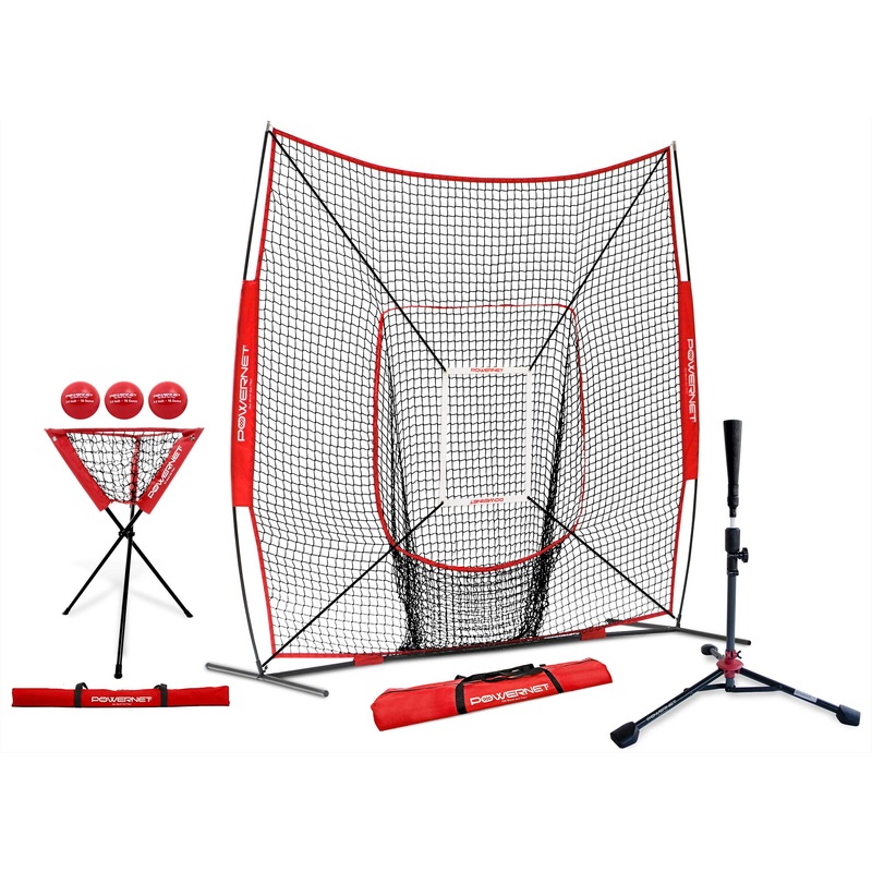 8×8 Practice Net and Portable Tee Bundle