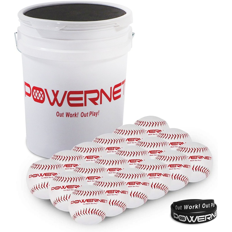 Cushioned Bucket and Practice Softball Bundle
