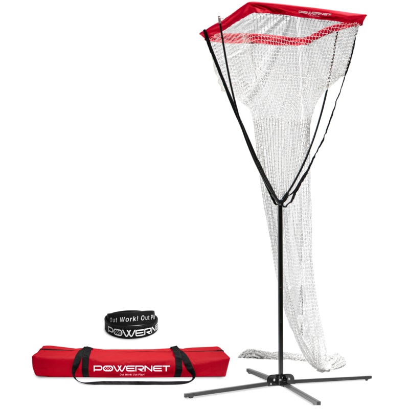 Portable Volleyball Setter Trainer Net | Adjustable Height & Basket Angle