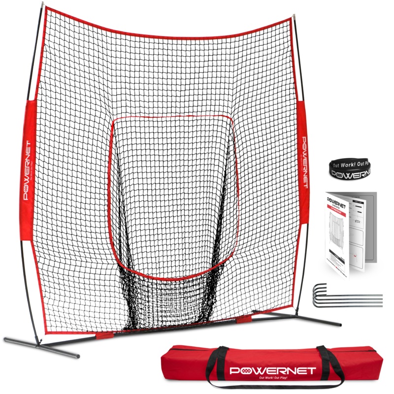 8×8 FT Portable Training Net|Black|Red|Royal Blue
