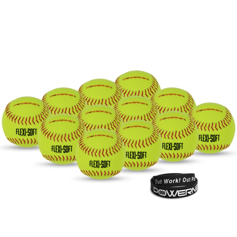 Flexi Soft 11 Softballs 12 Pack | Cushioned Core Safety Ball
