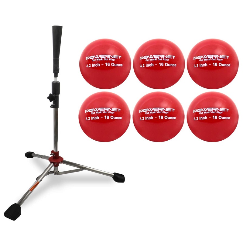 PRO Heavy Batting Tee + Weighted Training Ball Bundle