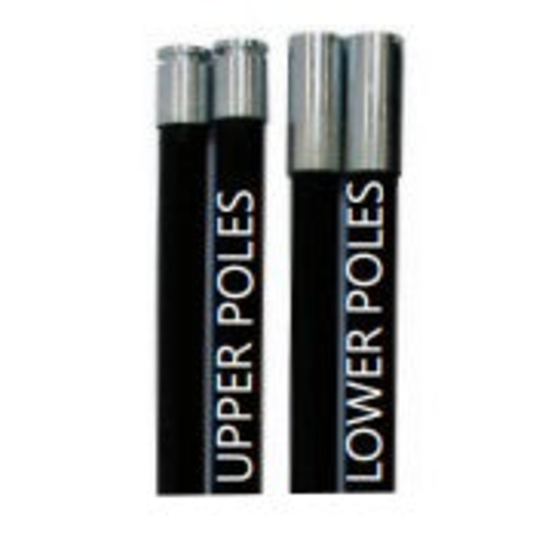 4×4 Lacrosse Fiberglass Pole|Upper Fiberglass Pole|Lower Fiberglass Pole