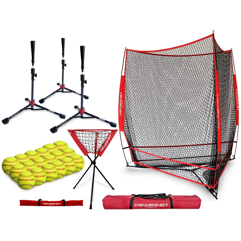 Triple Threat Team Training Net Softball Bundle