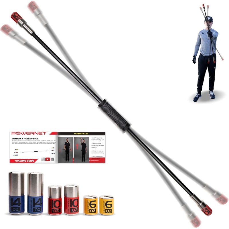 Compact Power Bar | Weighted Tube with Interchangeable Weights