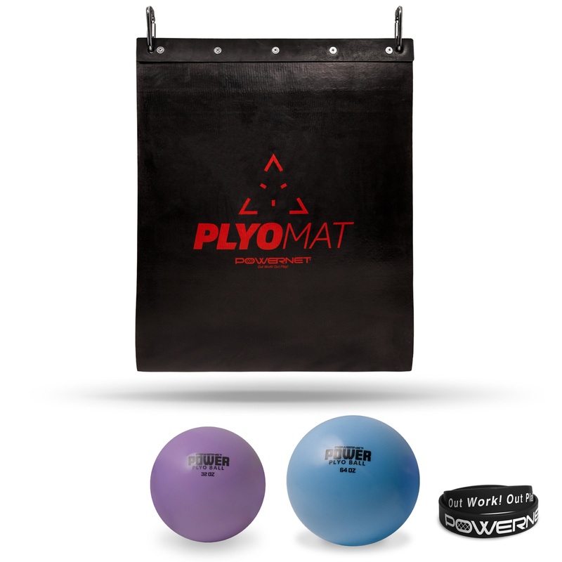Hanging Plyo Mat & Power Plyometric Training Balls Bundle
