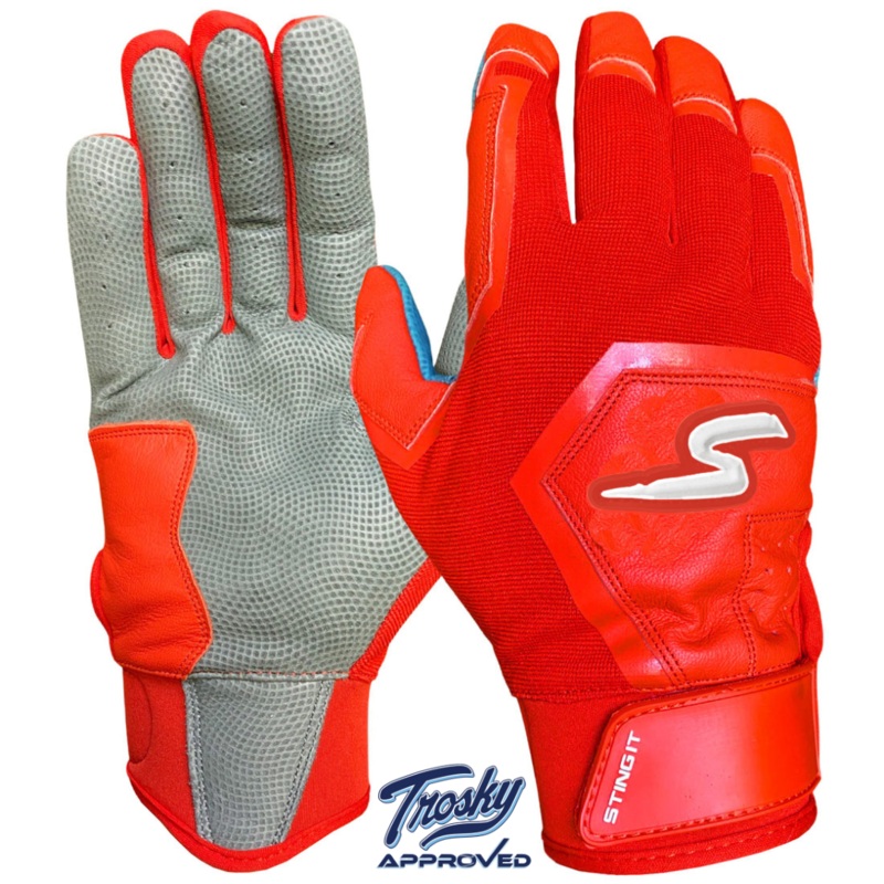 Color Crush Batting Gloves – Red