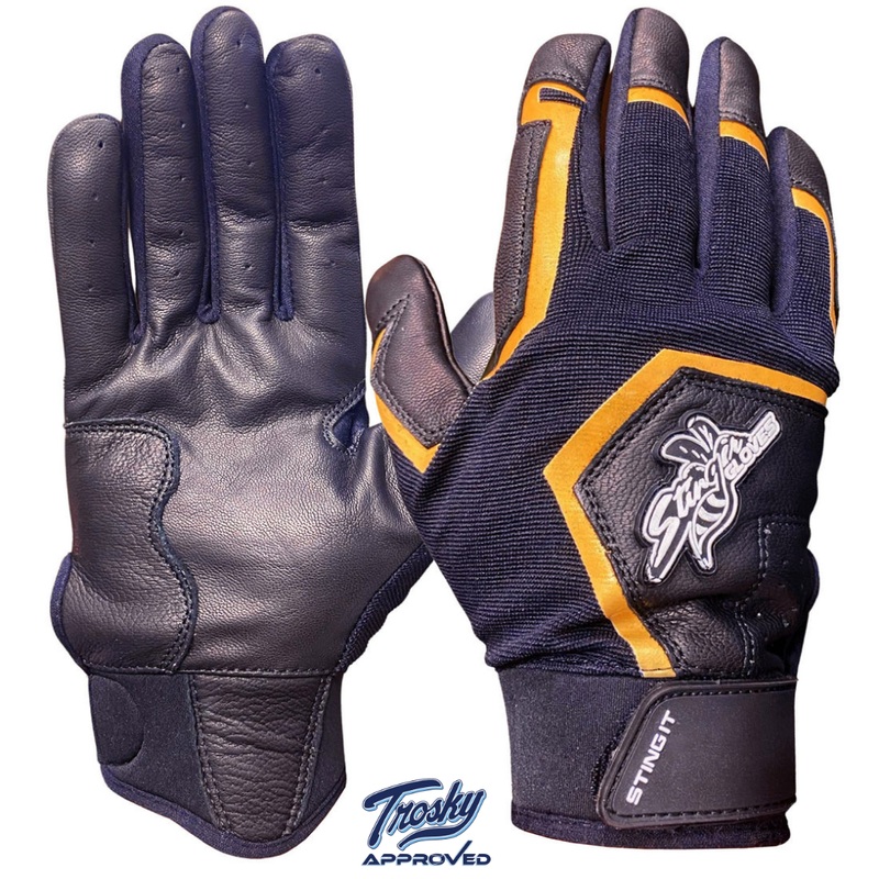 Sting Squad Batting Gloves – Black & Gold