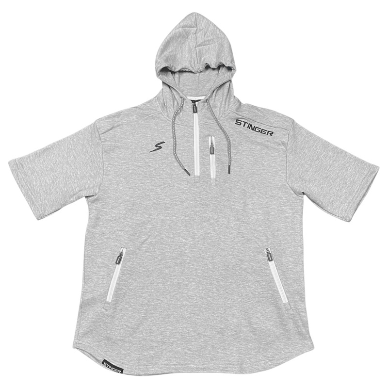 Half Sleeve Hoodie – Heather Gray