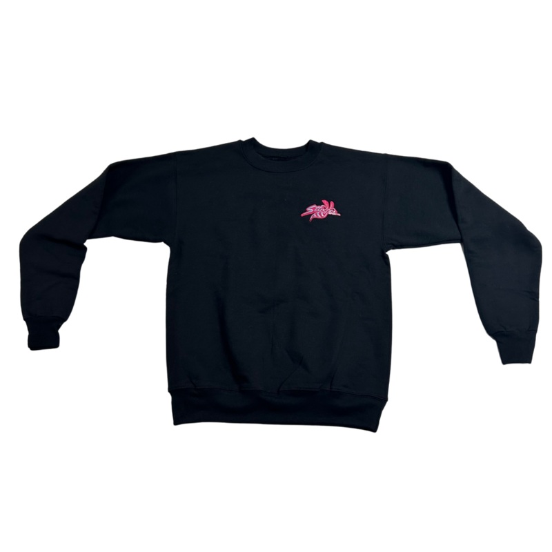 Stinger Vice – Embroidered Black Crew Neck Sweater