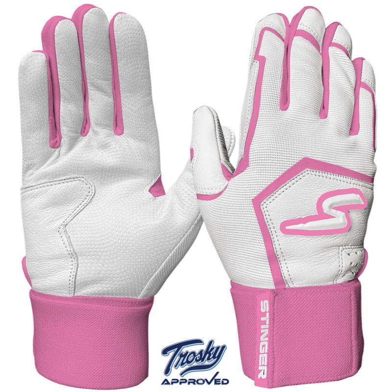 Winder Series Batting Gloves – Pink & White