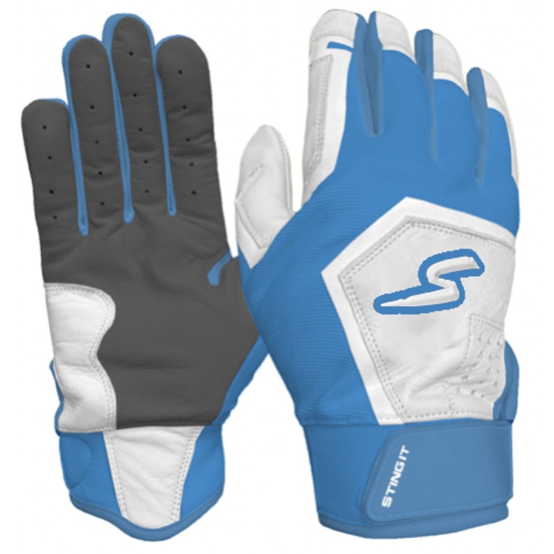 Sting Squad Batting Gloves – Columbia/White & Graphite