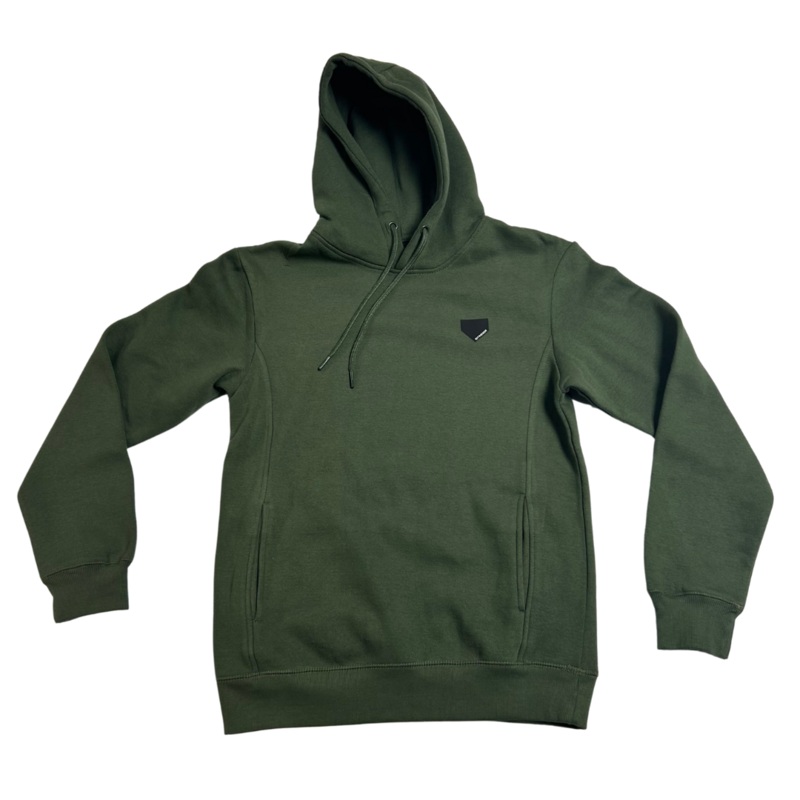 Stinger Homeplate Logo – Military Green Hoodie