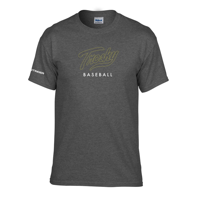 Trosky Baseball Gray T-Shirt|Youth – Large|Adult – Small|Adult – Medium|Adult – Large|Adult – Extra Large|Adult – XXL