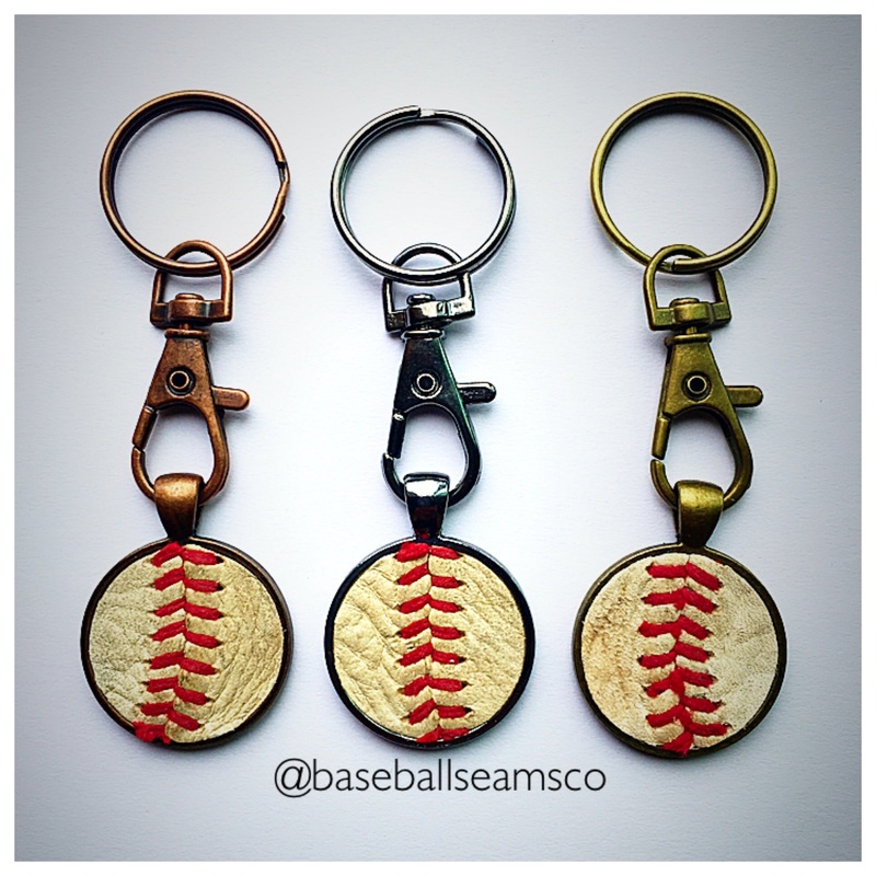 Baseball Seam Keychain|Vintage Brass|Antique Copper|Silver