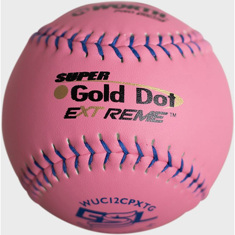 Worth Pink Pro Comp Super Gold Dot XT 12 Slowpitch GSL Softballs DZ