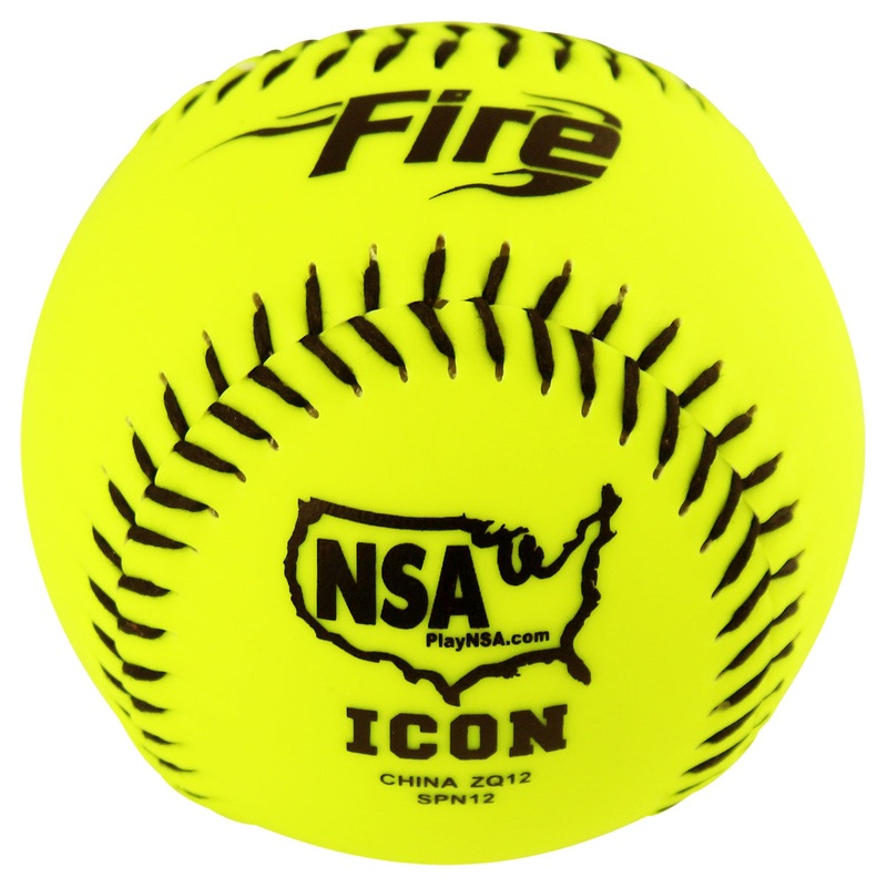 Baden Fire Power Core NSA .44/400 Synthetic Cover 12 Fastpitch Softballs (Dozen)