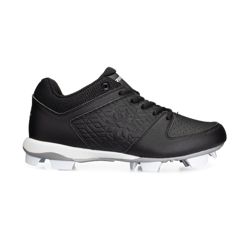 RIP-IT Molded Softball Cleats|BLACK|WHITE|SZ 5.5|SZ 6.5|SZ 7|SZ 7.5|SZ 8|SZ 8.5|SZ 9|SZ 9.5|SZ 10|SZ 6|MEDIUM