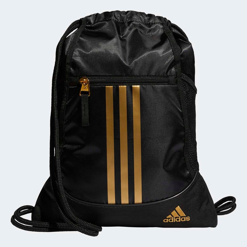Adidas Alliance II Sackpack|BLACK | GOLD|BLACK|GRAY | PURPLE|COLLEGIATE NAVY|WHITE | BLACK|ONYX | BLACK|BLUE