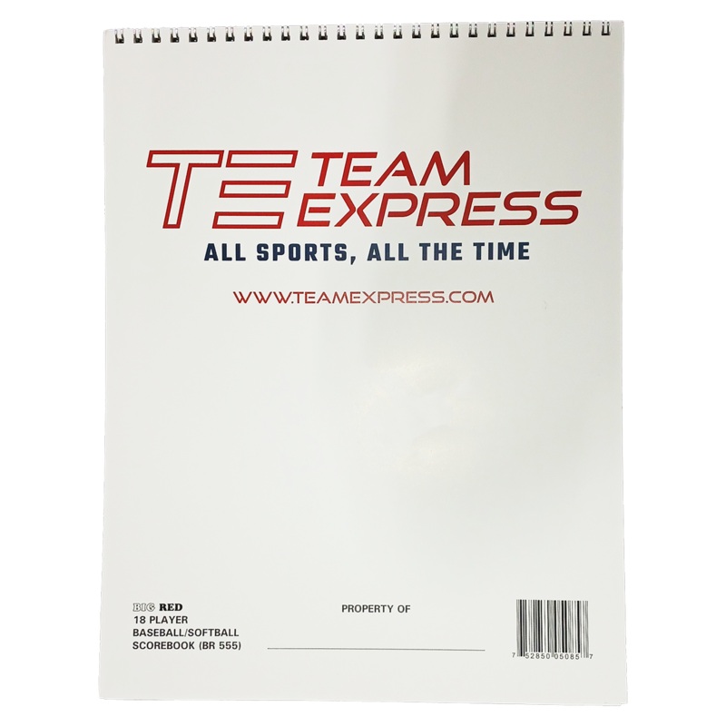Team Express Custom 18 Player Baseball/Softball 25 Game Scorebooks