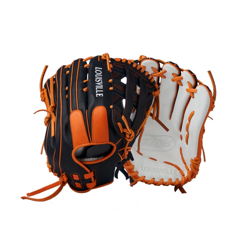 2025 Super Z Slowpitch Fielding Glove – Black-Orange