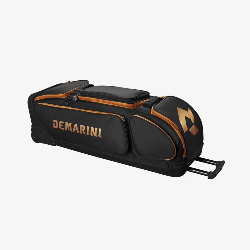 DeMarini Special Ops Frontline V2 Wheeled Bag in Black-Copper