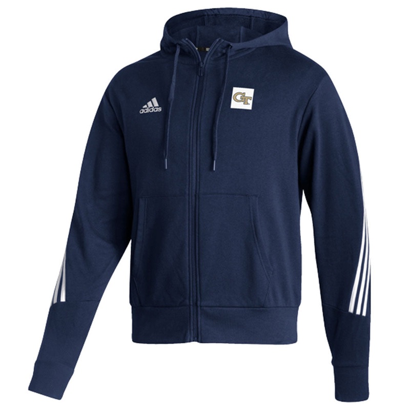 Georgia Tech Adidas Full Zip Fashion Hood