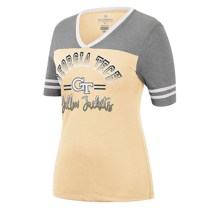 Ladies Georgia Tech Yellow Jackets There You Are Short Sleeve