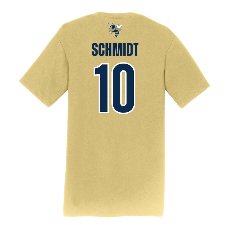 Georgia Tech Adidas Men’s Baseball Student Athlete T-Shirt #10 Kent Schmidt