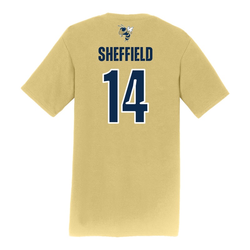 Georgia Tech Adidas Men’s Baseball Student Athlete T-Shirt #14 Cayden Sheffield