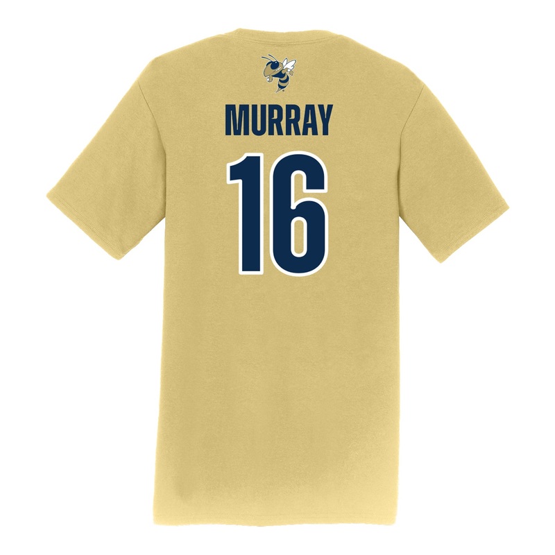 Georgia Tech Adidas Men’s Baseball Student Athlete T-Shirt #16 Ethan Murray