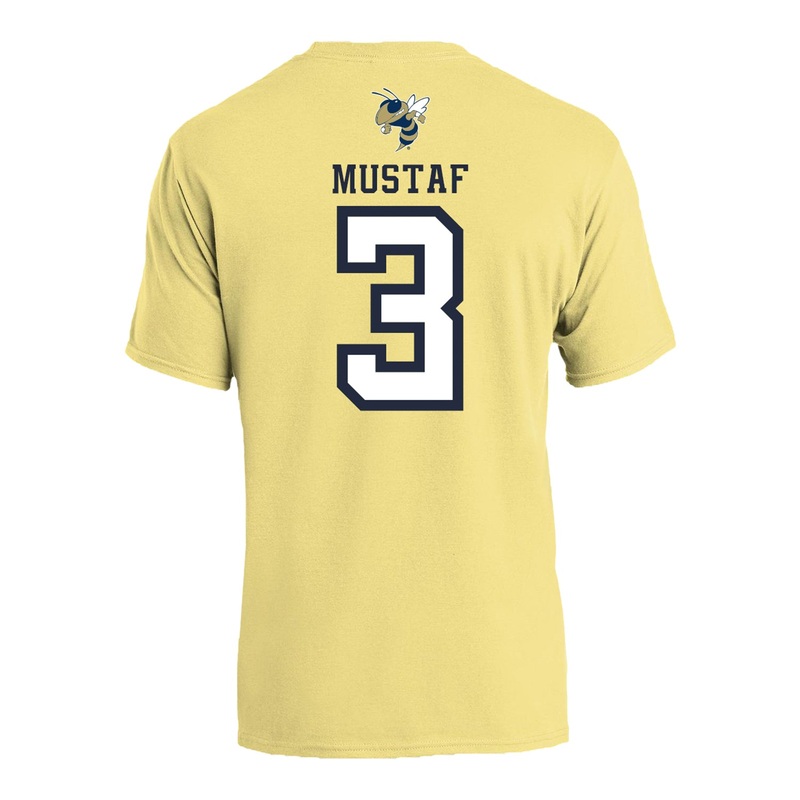 Georgia Tech Adidas Men’s Basketball Student Athlete T-Shirt #3 Jaeden Mustaf