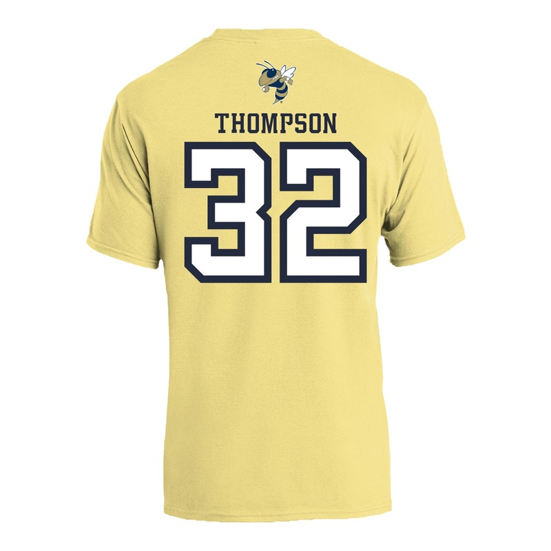 Georgia Tech Adidas Men’s Basketball Student Athlete T-Shirt #32 Dyllan Thompson