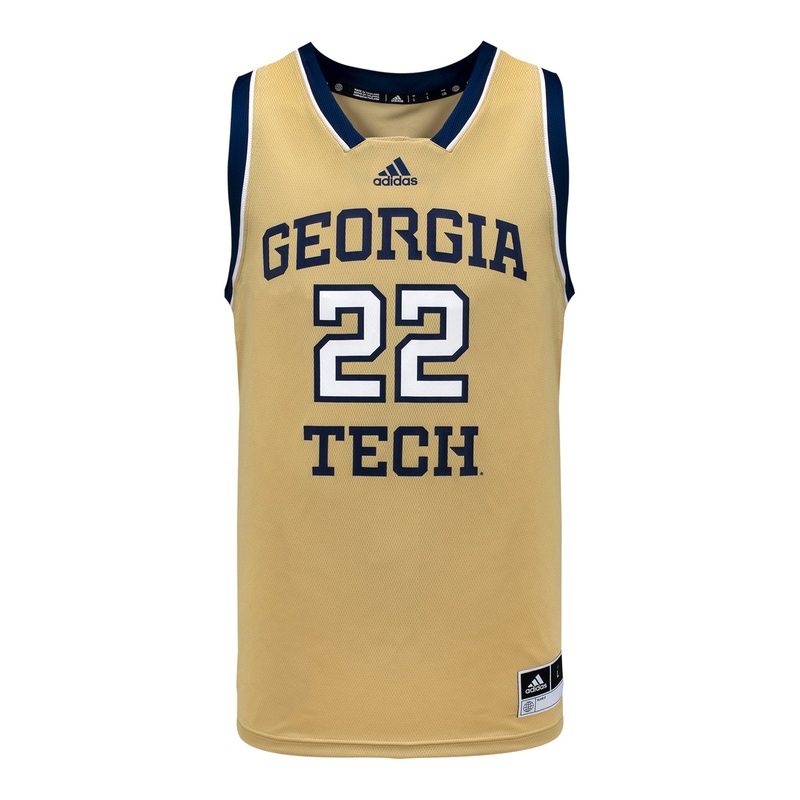 Georgia Tech Adidas Sand #22 Basketball Jersey