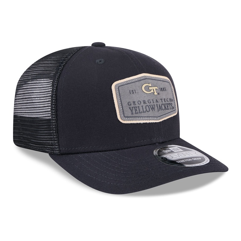 Georgia Tech Yellow Jackets Labeled Trucker Snapback Hat