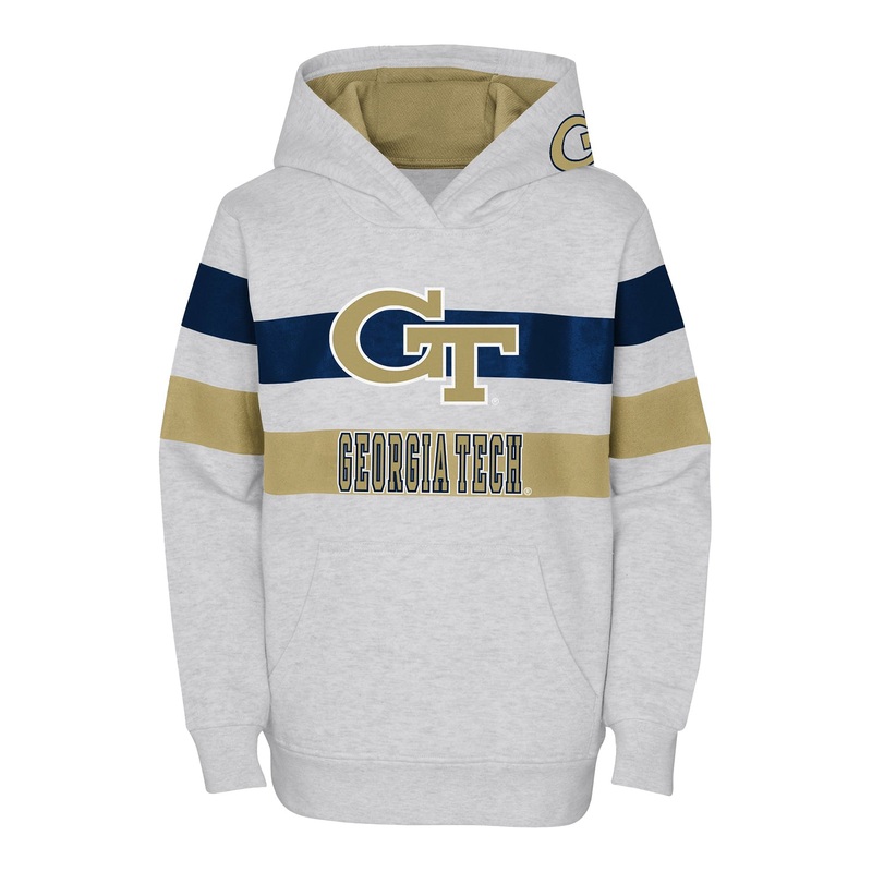 Youth Georgia Tech Yellow Jackets Dynamic Duo Grey Sweatshirt