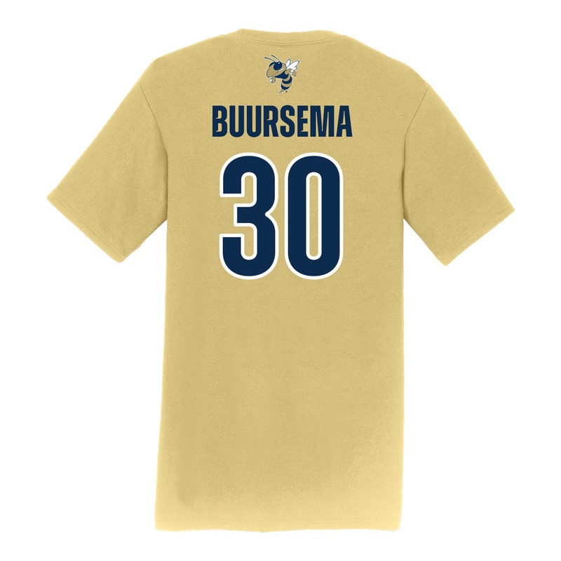 Georgia Tech Adidas Men’s Baseball Student Athlete T-Shirt #30 Porter Buursema
